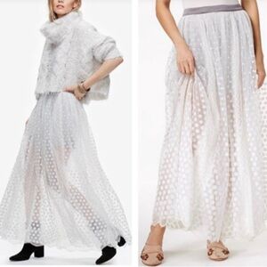 Free People Dreaming Tutu Maxi Skirt